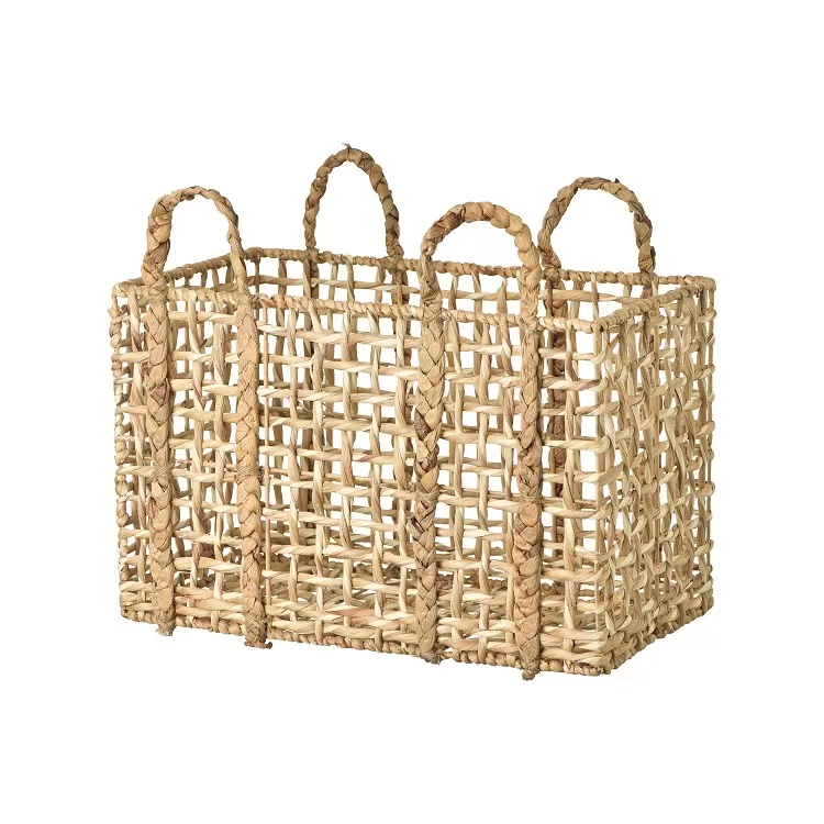 Handwoven Storage Basket with Handles